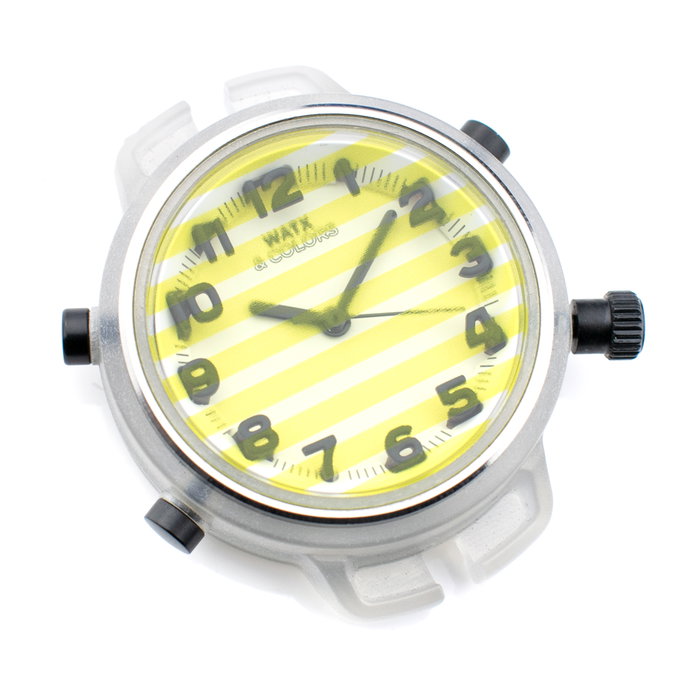 Watxandco RWA1557 Montre Analogique Femme Jaune Watxandco RWA1557 Montre Analogique Femme Jaune