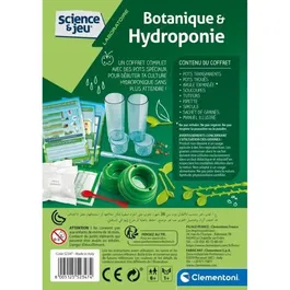 Clementoni Science & Jeu - Kit d'expérimentation en botanique et hydroponie pour cultiver des plantes sans terre