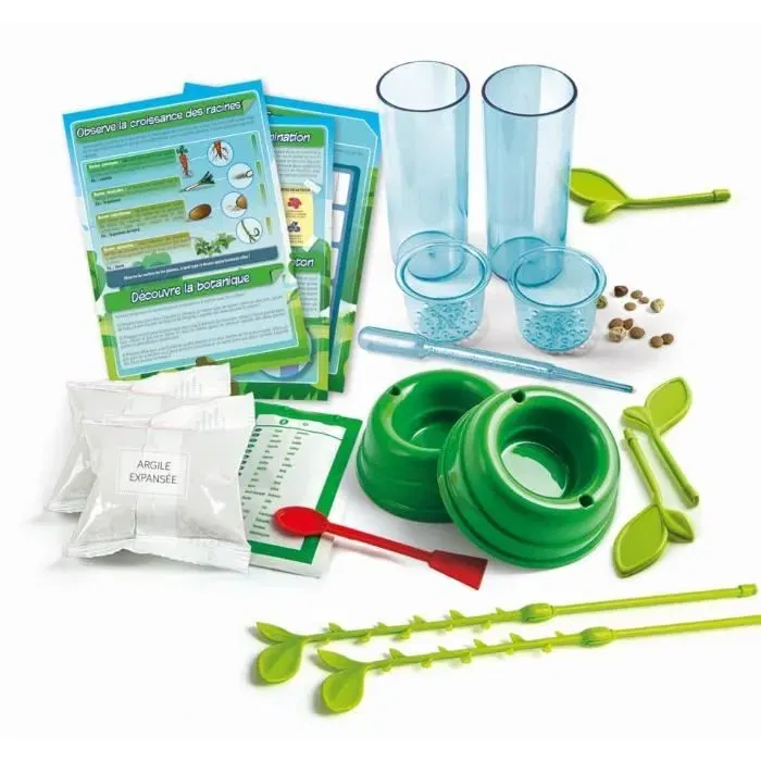 Clementoni Science & Jeu - Kit d'expérimentation en botanique et hydroponie pour cultiver des plantes sans terre