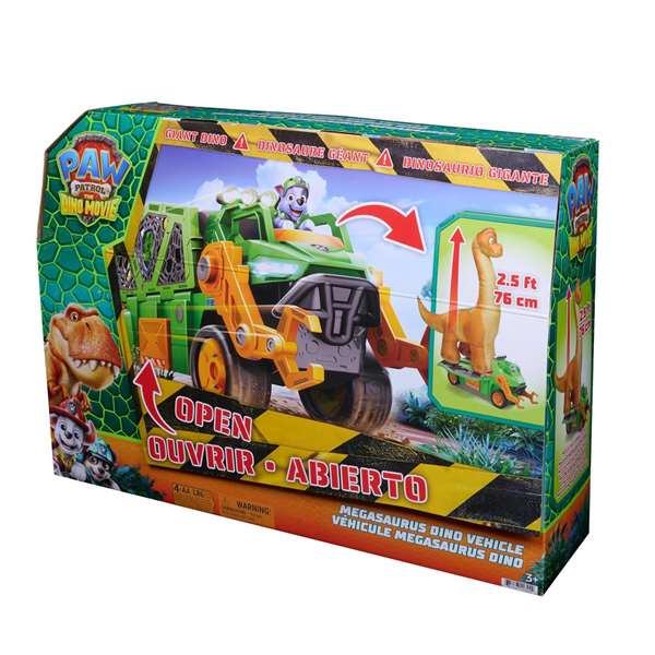Spin Master Véhicule Paw Patrol Megasaurus Dino Movie avec dinosaure gonflable de 76 cm Spin Master Véhicule Paw Patrol Megasaurus Dino Movie avec dinosaure gonflable de 76 cm