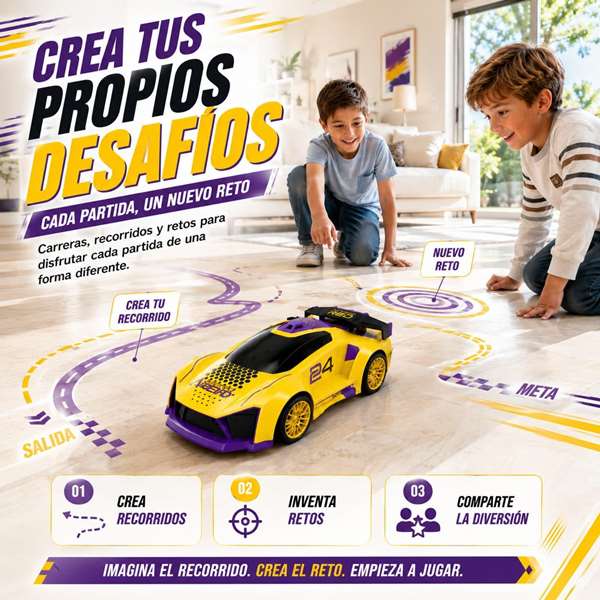 Jugatoys - atodavelocidad Voiture radiocommandée avec lanceur laser