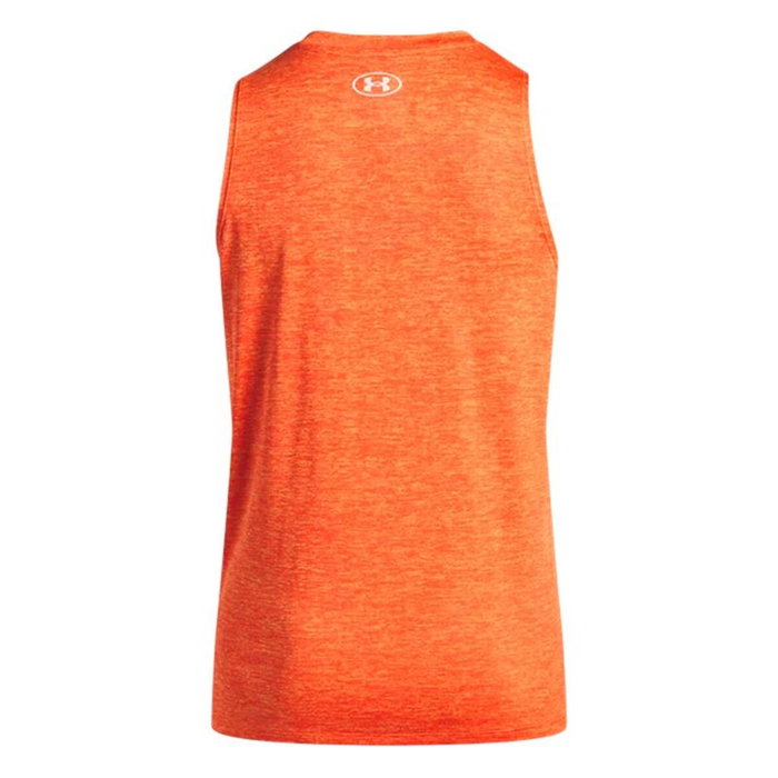 Maillot de Corps sans Manches pour Femme Under Armour Tech Tank Twist Orange Fitness M