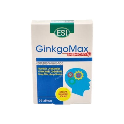 TREPATDIET-ESI Ginkgomax Memory 30 comprimés TREPATDIET-ESI Ginkgomax Memory 30 comprimés