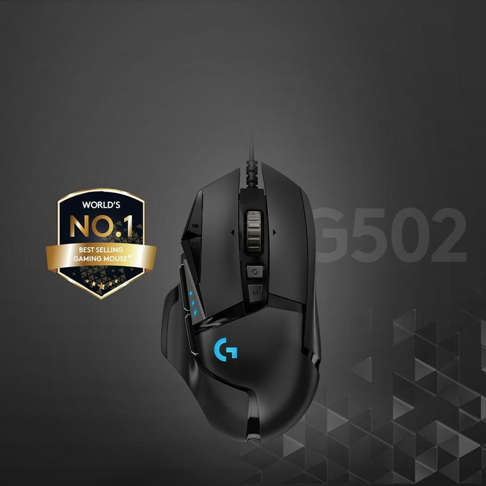 Souris Gaming Logitech G502 Hero 16000 dpi 25600 dpi Noir RGB