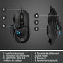 Souris Gaming Logitech G502 Hero 16000 dpi 25600 dpi Noir RGB