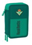 Safta Plumier triple 37 pièces résistant à l'eau avec design Real Betis Balompié - Dimensions 12.5 x 19.5 x -5.5 cm