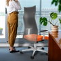 Piqueras y Crespo Chaise de Bureau Albacete Marron Foncé et Blanc