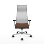Piqueras y Crespo Chaise de Bureau Albacete Marron Foncé et Blanc