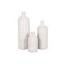 Ensemble de 3 Vases Home ESPRIT Métal Naturel 25 x 25 x 80 cm (3 Pièces)