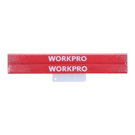 Workpro Lot de 2 crayons de charpentier rouges en bois et graphite, mine 52 mm