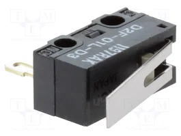 Aratas (Formerly Omron Components) Microcommutateur SNAP ACTION SPDT avec levier D2F-01L-D3