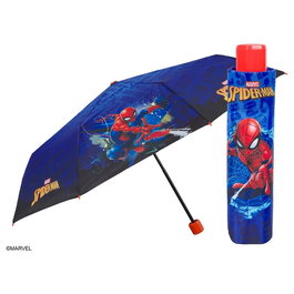 PERLETTI Parapluie Pliable Manuel Spiderman Marvel, Diamètre 91 cm, Structure en Fibre de Verre, Antivento