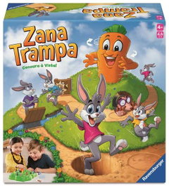 Ravensburger Jeu Zana Trampa – Gira la Zanahoria – Course d’obstacles – À partir de 4 ans – Boîte espagnol, italien, portugais