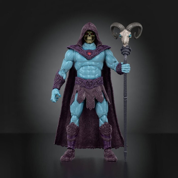 MATTEL Figurine Skeletor Chronicles Masters of the Universe - Échelle 1:12 - 30 Points d'Articulation avec Havoc Staff MATTEL Figurine Skeletor Chronicles Masters of the Universe - Échelle 1:12 - 30 Points d'Articulation avec Havoc Staff