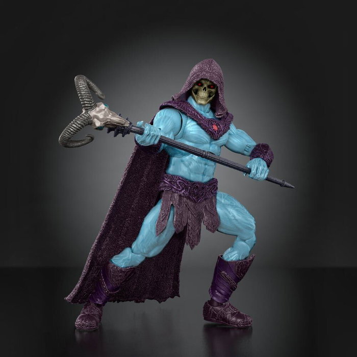 MATTEL Figurine Skeletor Chronicles Masters of the Universe - Échelle 1:12 - 30 Points d'Articulation avec Havoc Staff MATTEL Figurine Skeletor Chronicles Masters of the Universe - Échelle 1:12 - 30 Points d'Articulation avec Havoc Staff