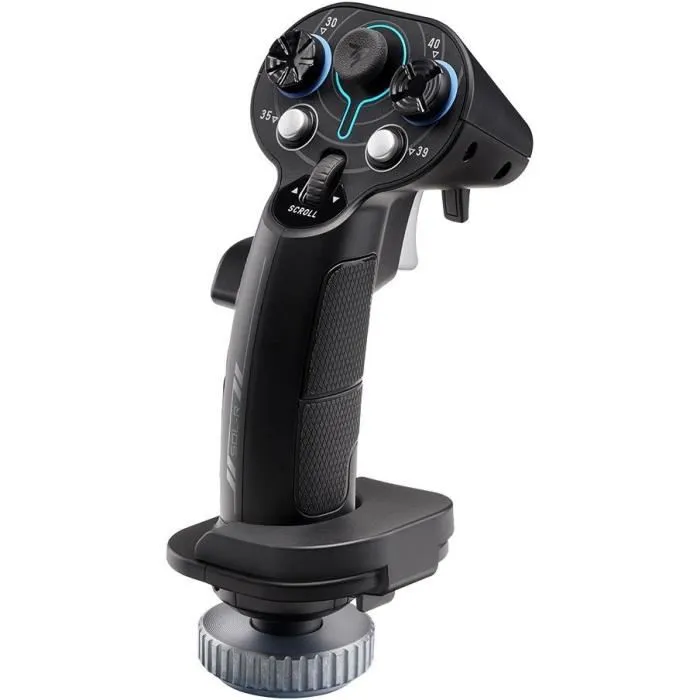 Thrustmaster Sol-R 3 AVA Add-On Grip - Poignée additionnelle avec technologie HEART - 21 boutons et 6 axes - Manche pour simulation spatiale