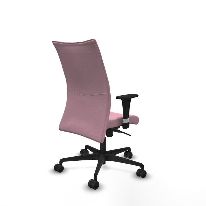 Piqueras Y Crespo Silla Albacete confidente Rosa avec mécanisme Sincro et accoudoirs 1D