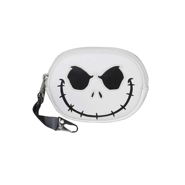 Karactermania Disney Pesadilla Antes de Navidad - Porte-monnaie/porte-clés os Jack Skellington en PVC blanc avec intérieur polyester - 9 x 12,5 x 2 cm