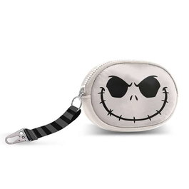 Karactermania Disney Pesadilla Antes de Navidad - Porte-monnaie/porte-clés os Jack Skellington en PVC blanc avec intérieur polyester - 9 x 12,5 x 2 cm