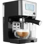 Sencor SES 4090SS Machine à Expresso Semi-Automatique 15 Bars avec Écran LCD, Thermoblock et Fonction Auto-Nettoyage - Réservoir 1,4 L
