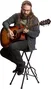 FRAMEWORKS Tabouret avec support pour guitare