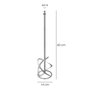 WOLFPACK LINEA PROFESIONAL Mélangeur de remplacement M14 140x600 mm