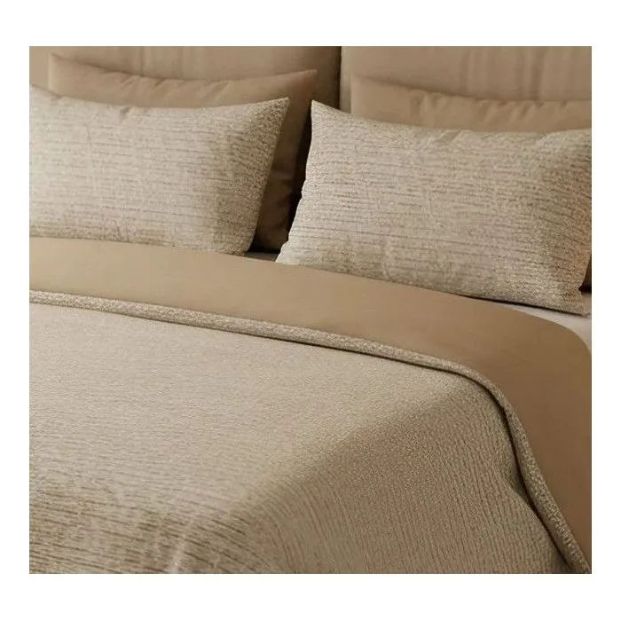 Parure de lit 140 x 200 cm - Gris / Moutarde / Blanc - 100% coton renforcé Parure de lit 140 x 200 cm - Gris / Moutarde / Blanc - 100% coton renforcé