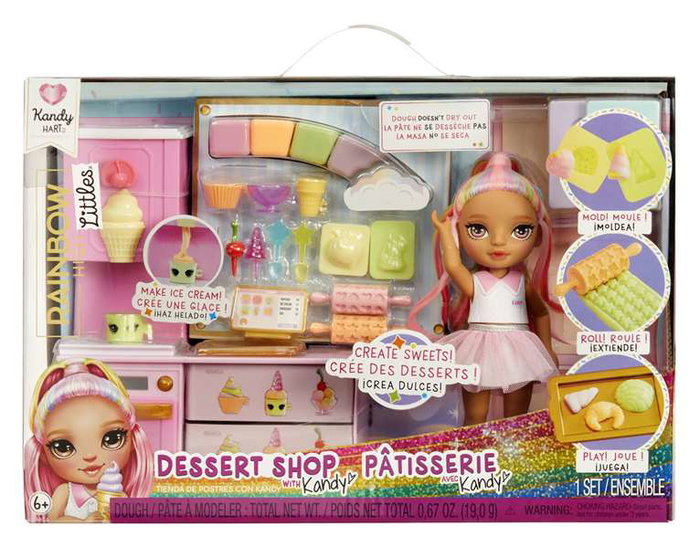 MGA Rainbow High Little Dessert Shop avec poupée Kandy