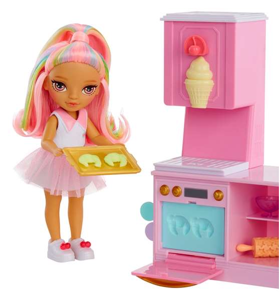 MGA Rainbow High Little Dessert Shop avec poupée Kandy