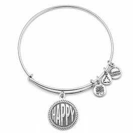 Alex And Ani Bracelet HAPPY Gris