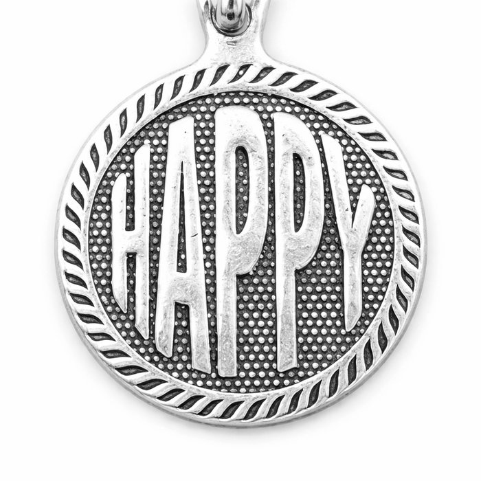 Alex And Ani Bracelet HAPPY Gris