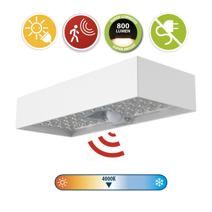 Applique Murale Velamp TEGEL Noir Polycarbonate 6 W 800 lm (4000 K) Applique Murale Velamp TEGEL Noir Polycarbonate 6 W 800 lm (4000 K)