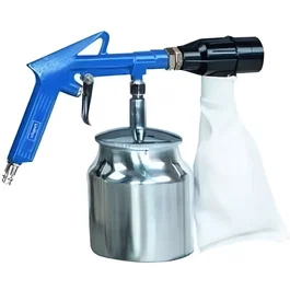 Scheppach - Pistolet de sablage pneumatique avec embout caoutchouté et sac collecteur - 113 L/min - Pour éliminer rouille et peinture