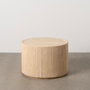 BigBuy Home Table Basse Beige Ronde