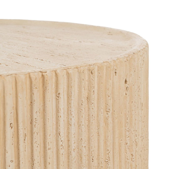 BigBuy Home Table Basse Beige Ronde BigBuy Home Table Basse Beige Ronde