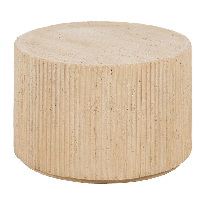 BigBuy Home Table Basse Beige Ronde BigBuy Home Table Basse Beige Ronde