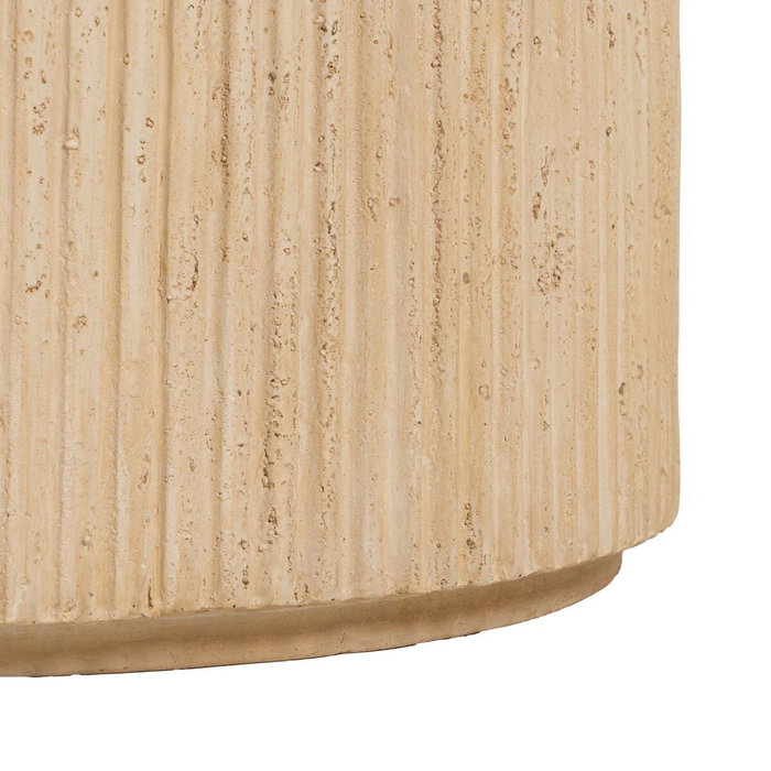 BigBuy Home Table Basse Beige Ronde BigBuy Home Table Basse Beige Ronde
