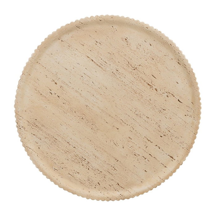 BigBuy Home Table Basse Beige Ronde BigBuy Home Table Basse Beige Ronde