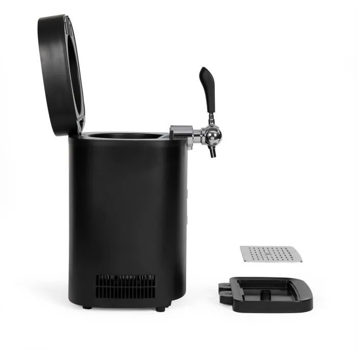 Livoo Tireuse à bière DOM511 60W pour fûts de 5L auto-pressurisés - Conservation 30j - Thermostat 3 à 12°C - Plateau égouttoir amovible