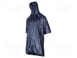 LAHTI PRO Imperméable Poncho Bleu avec Capuche