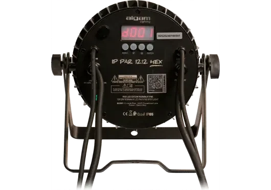 ALGAMLIGHT IP-PAR-1212-HEX Projecteur LED Par 12x12W RGBWA+UV 6-en-1 pour Extérieur IP65
