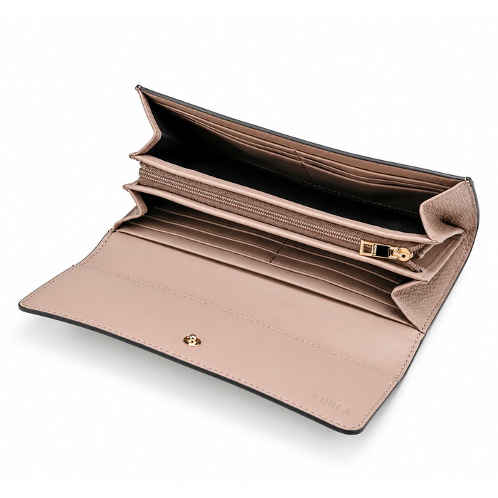 FURLA Portefeuille Camelia en peau de vache Greige WP00317HSF0001257S1007