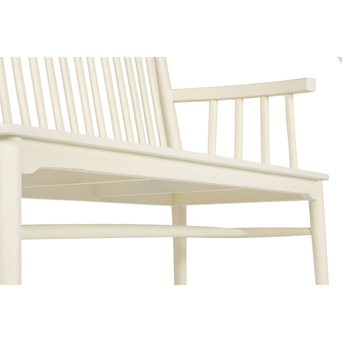 Banc Home ESPRIT Crème Bois de manguier Bois MDF 150 X 50 X 98 CM