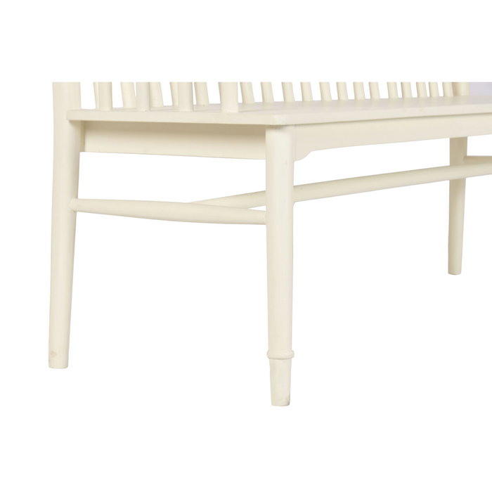 Banc Home ESPRIT Crème Bois de manguier Bois MDF 150 X 50 X 98 CM