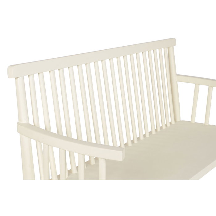 Banc Home ESPRIT Crème Bois de manguier Bois MDF 150 X 50 X 98 CM