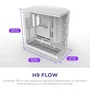 Nzxt CM-H92FW-01 H9 Flow Boitier PC Gamer Moyen-Tour Double Chambre avec Panneaux Mesh, Verre Trempé et Compatible Radiateurs 420mm