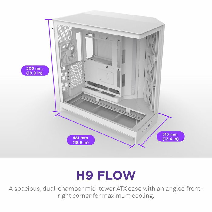 NZXT H9 Flow Blanc
