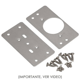 WOLFPACK LINEA PROFESIONAL Placas Reparacion Bisagras Cazoleta 4,7x9 cm, 2 pièces