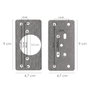 WOLFPACK LINEA PROFESIONAL Placas Reparacion Bisagras Cazoleta 4,7x9 cm, 2 pièces