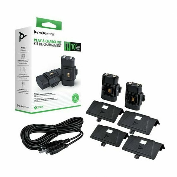 PDP Kit Play & Charge pour manettes Xbox One et Series X|S - Noir PDP Kit Play & Charge pour manettes Xbox One et Series X|S - Noir
